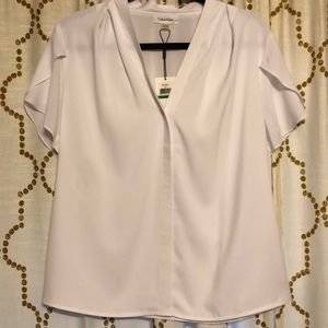 Calvin Klein white blouse NWT!